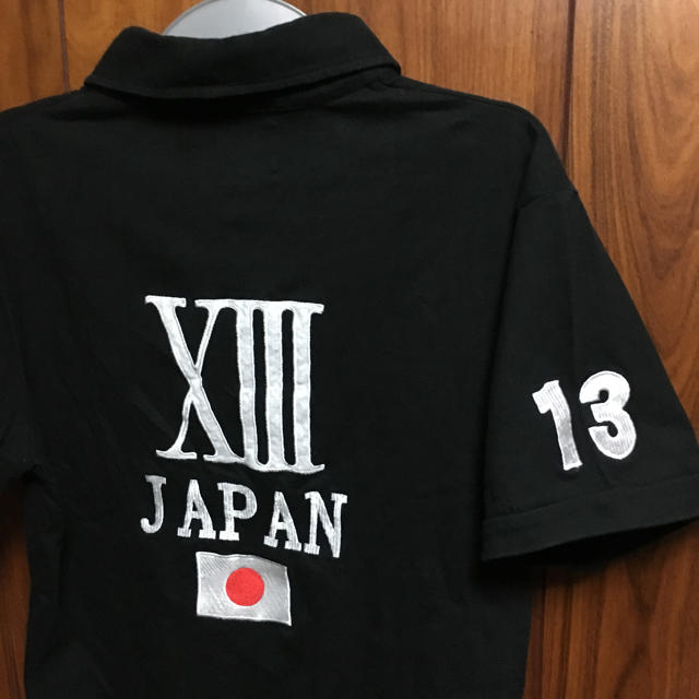 THIRTEEN JAPAN(サーティンジャパン)のTHIRTEEN JAPAN 男女兼用 ブラックカラー 46サイズ デニム正規品 メンズのトップス(ポロシャツ)の商品写真