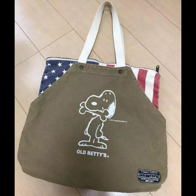 OLD BETTY'S(オールドベティーズ)のOLD BETTY'S✩SNOOPYトートバッグ レディースのバッグ(トートバッグ)の商品写真