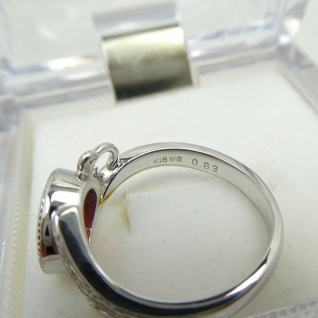 3点まとめて専用です K18WG アンデシン 0.83ct ダイヤリング | www