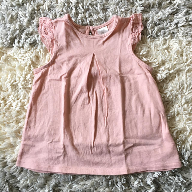 H&M(エイチアンドエム)のH&M 無地カットソー 美品 キッズ/ベビー/マタニティのベビー服(~85cm)(Ｔシャツ)の商品写真