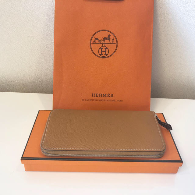 Hermes - 新品 エルメス アザップ シルクイン 長財布 2018 ゴールド、ピンクの通販 by ☆☆☆'s shop｜エルメスならラクマ