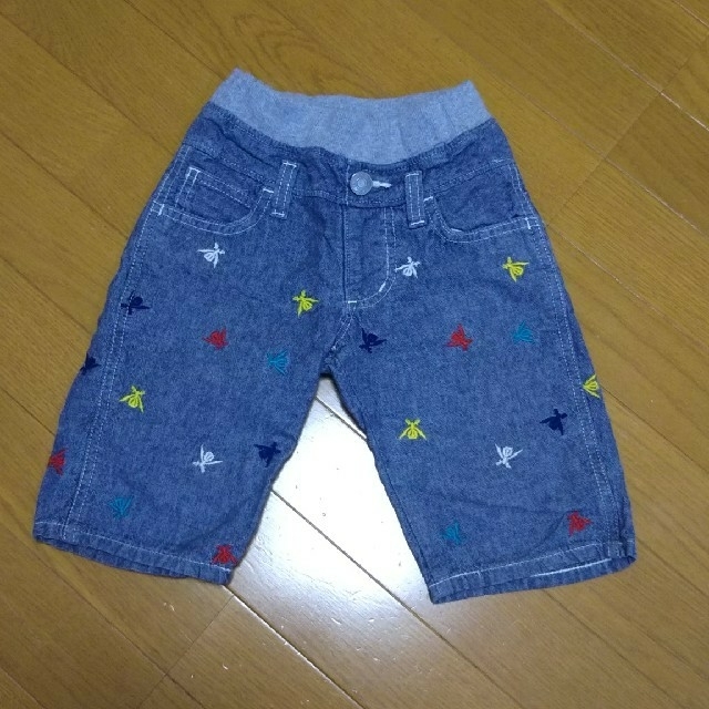 EDWIN(エドウィン)のゴーカイジャー☠️デニムハーフパンツ キッズ/ベビー/マタニティのキッズ服男の子用(90cm~)(パンツ/スパッツ)の商品写真