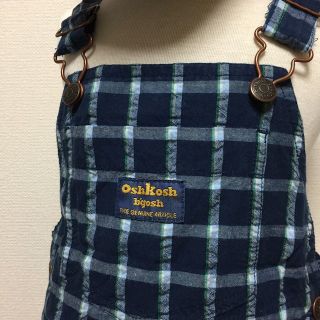 オシュコシュ(OshKosh)のオシュコシュ☆９０cmくらい☆ショートオール☆オーバオール☆チェック☆(カバーオール)