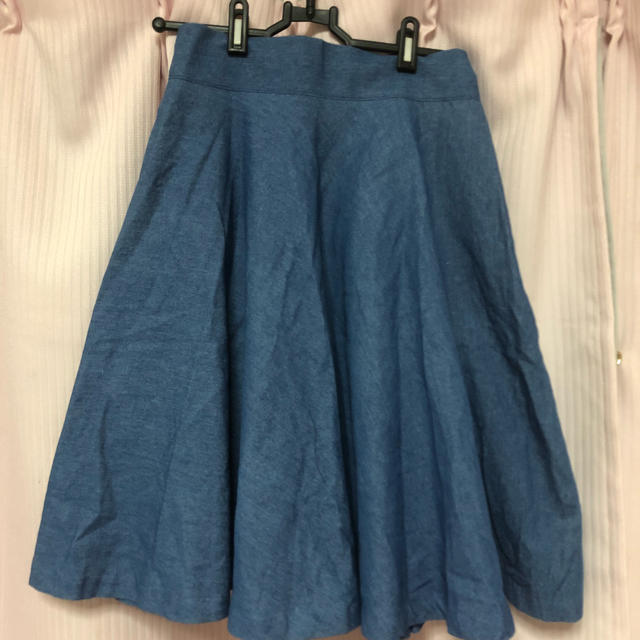 dholic(ディーホリック)のDholic デニムフレアスカート レディースのスカート(ひざ丈スカート)の商品写真