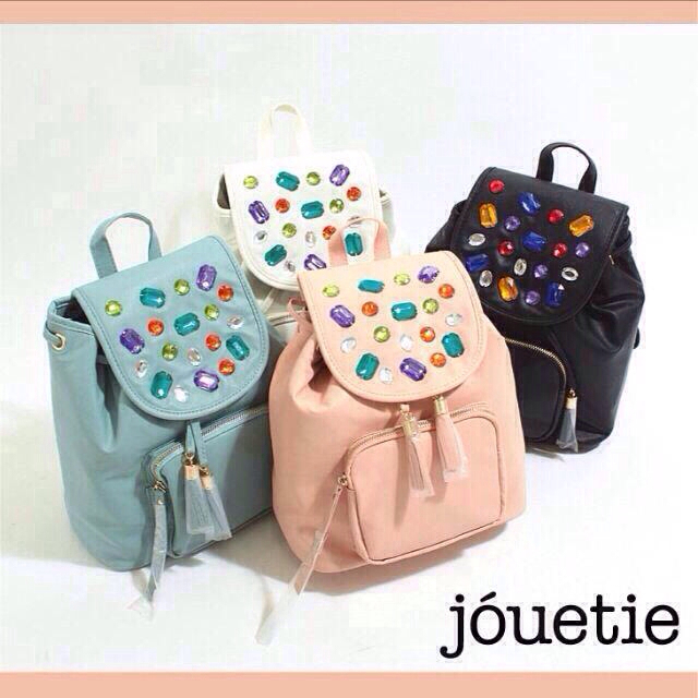 jouetie(ジュエティ)のリ ナ様専用♡ビジューリュック♡ブラック レディースのバッグ(リュック/バックパック)の商品写真