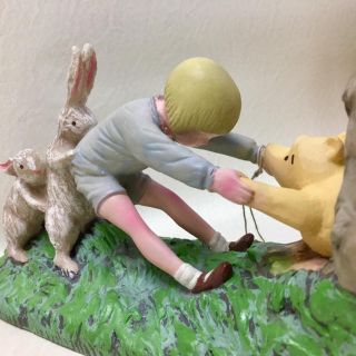 送料込み! レア! クラシック プーさん ブックエンド 本立て ヴィンテージ
