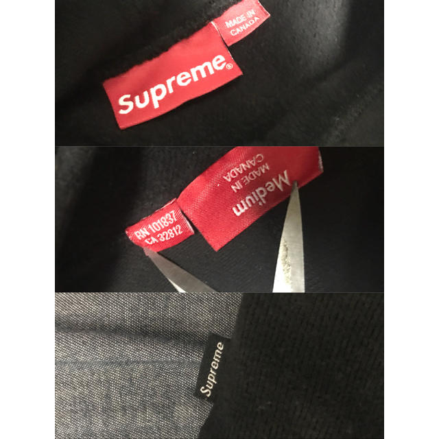 Supreme(シュプリーム)のsupreme boxlogo pullover black 16aw M メンズのトップス(パーカー)の商品写真