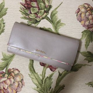 ポールスミス(Paul Smith)のグレージュ×花柄財布(財布)