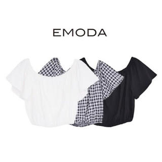 エモダ(EMODA)のEMODA   ダウンスリーブデコルテTOP(シャツ/ブラウス(半袖/袖なし))