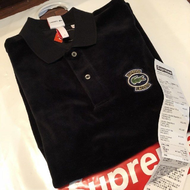 Sサイズ!Supreme Lacoste Velour Polo ポロシャツ Sサイズ!Supreme Lacoste Velour Polo ポロシャツ