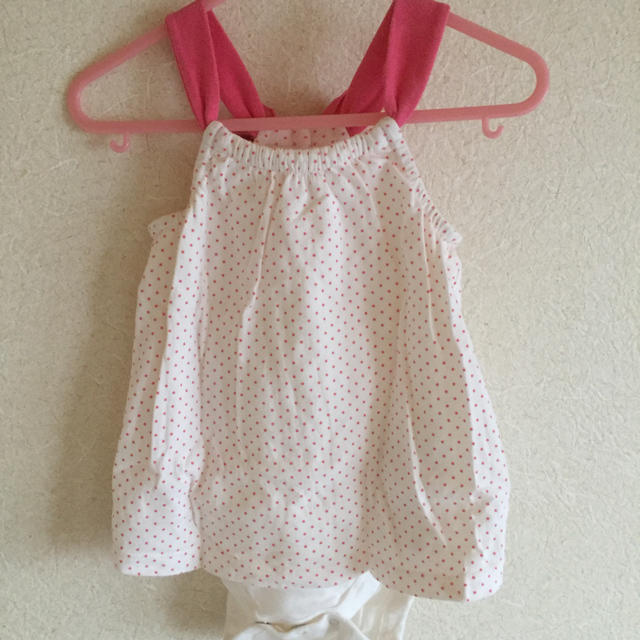 babyGAP(ベビーギャップ)のbaby gap☆リボンロンパース キッズ/ベビー/マタニティのベビー服(~85cm)(ロンパース)の商品写真