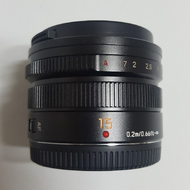 並品　パナソニック　カメラ　レンズ DG SUMMILUX15mm f1.7スマホ/家電/カメラ