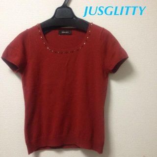 ジャスグリッティー(JUSGLITTY)のジャスグリッティーの半袖セーター(ニット/セーター)