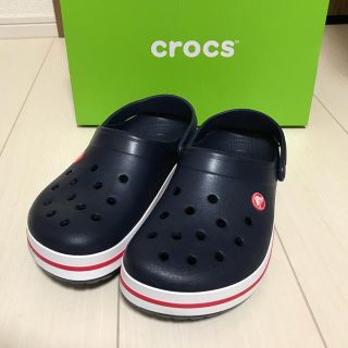 クロックス(crocs)のクロックス crocs☆クロックバンド サンダル☆ネイビー 25cm(サンダル)