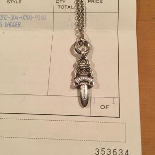 クロムハー Chrome ダガーチャーム ロールチェーン セットの通販 by