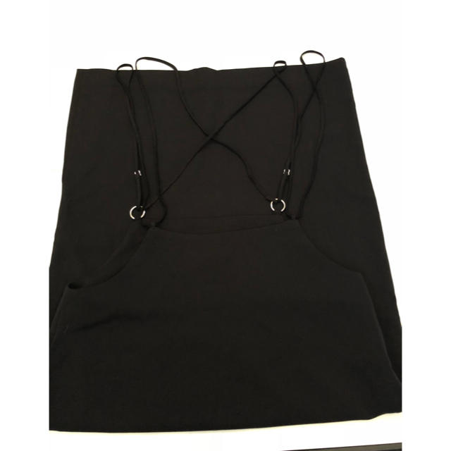 KBF(ケービーエフ)のkbf バック クロスハイウエストスカート ブラック レディースのスカート(ひざ丈スカート)の商品写真