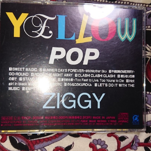 ZIGGY イエローポップ エンタメ/ホビーのCD(ポップス/ロック(邦楽))の商品写真