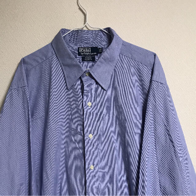 POLO RALPH LAUREN(ポロラルフローレン)の着画あり!!ポロ ラルフローレン used  ビックサイズ ロング シャツ メンズのトップス(シャツ)の商品写真