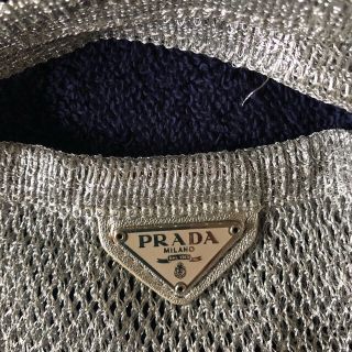 プラダ(PRADA)のvivi様専用 プラダ メッシュバッグ シルバー(かごバッグ/ストローバッグ)