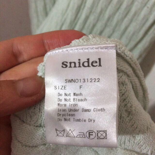 SNIDEL(スナイデル)の最終値下snidel♡淡いグリーンワンピ レディースのワンピース(ひざ丈ワンピース)の商品写真