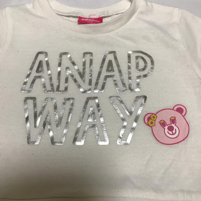 ANAP Kids(アナップキッズ)の美品。ANAP WAYチュールワンピース 110 キッズ/ベビー/マタニティのキッズ服女の子用(90cm~)(ワンピース)の商品写真