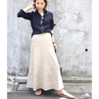 マディソンブルー(MADISONBLUE)の17SS madisonblueリネンロングスカート(ロングスカート)