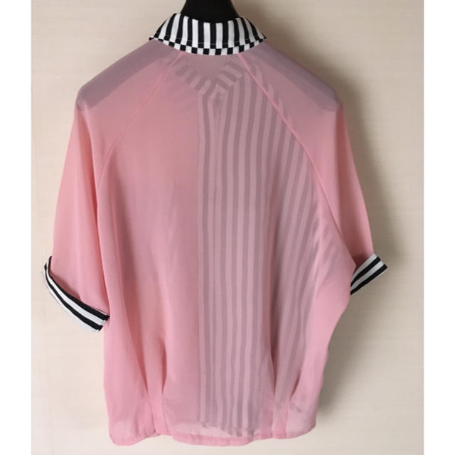 ANAP(アナップ)のANAPピンク×ブラックデザインシャツ レディースのトップス(シャツ/ブラウス(半袖/袖なし))の商品写真