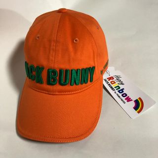 パーリーゲイツ(PEARLY GATES)の新品 タグ付き ジャックバニー Jack Bunny キャップ オレンジ フリー(キャップ)