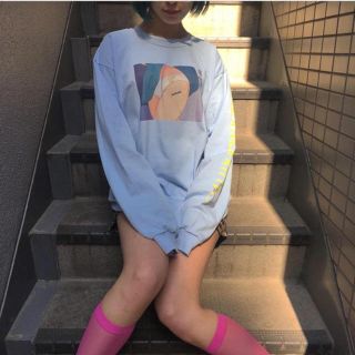 バブルス(Bubbles)のOHPEARL 猫ちゃんロングTシャツ(Tシャツ(長袖/七分))