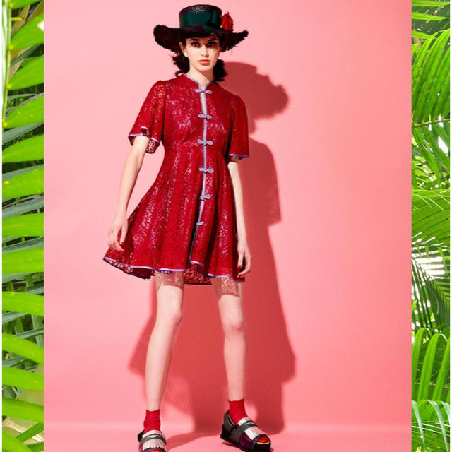 PAMEO POSE(パメオポーズ)の【お値下げ】PAMEO POSE Macau Lace Mini Dress レディースのワンピース(ミニワンピース)の商品写真