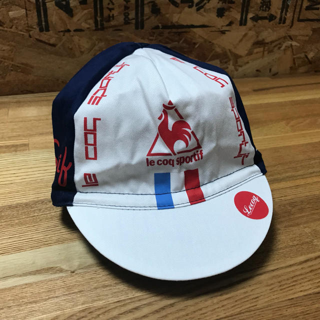 le coq sportif(ルコックスポルティフ)の【試着のみ・美品】le coq sportif サイクルキャップ スポーツ/アウトドアの自転車(ウエア)の商品写真