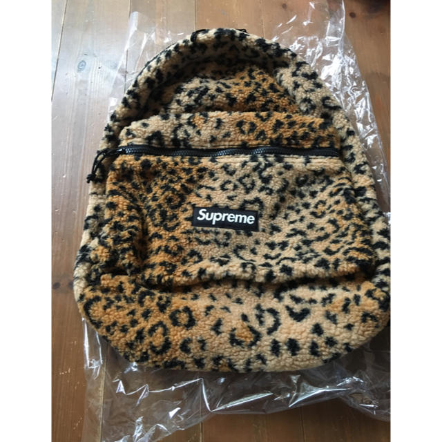 Supreme Leopard Fleece Backpack