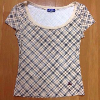 バーバリー(BURBERRY)のバーバリーブルレ♡定番チェックT♡激安(Tシャツ(半袖/袖なし))