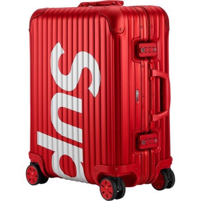 Supreme(シュプリーム)のSUPREME×RIMOWA 45L RED メーカー 保証付 メンズのバッグ(トラベルバッグ/スーツケース)の商品写真