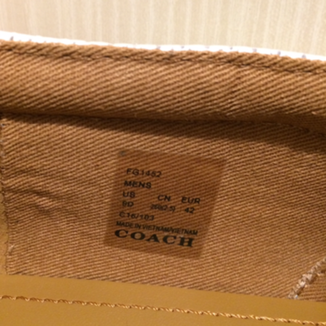COACH(コーチ)のCOACH　コーチ スリッポン　26～27ｃｍ　ハイブランド メンズの靴/シューズ(スニーカー)の商品写真