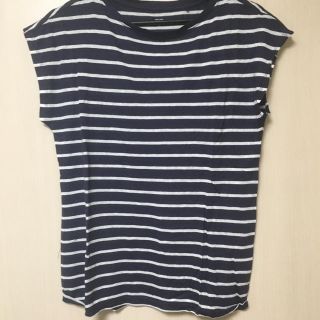 ユニクロ(UNIQLO)の未使用 UNIQLO リネンTシャツ Mサイズ(Tシャツ(半袖/袖なし))