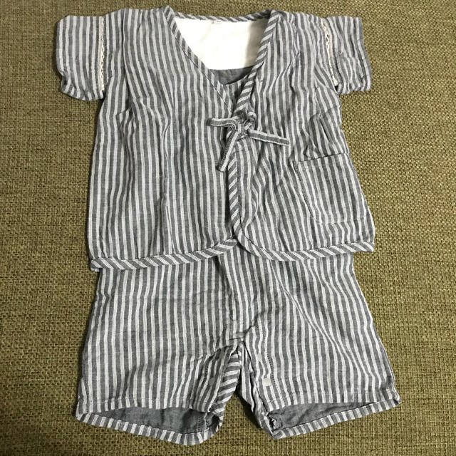 MUJI (無印良品)(ムジルシリョウヒン)の無印☆甚平 90 キッズ/ベビー/マタニティのキッズ服男の子用(90cm~)(甚平/浴衣)の商品写真