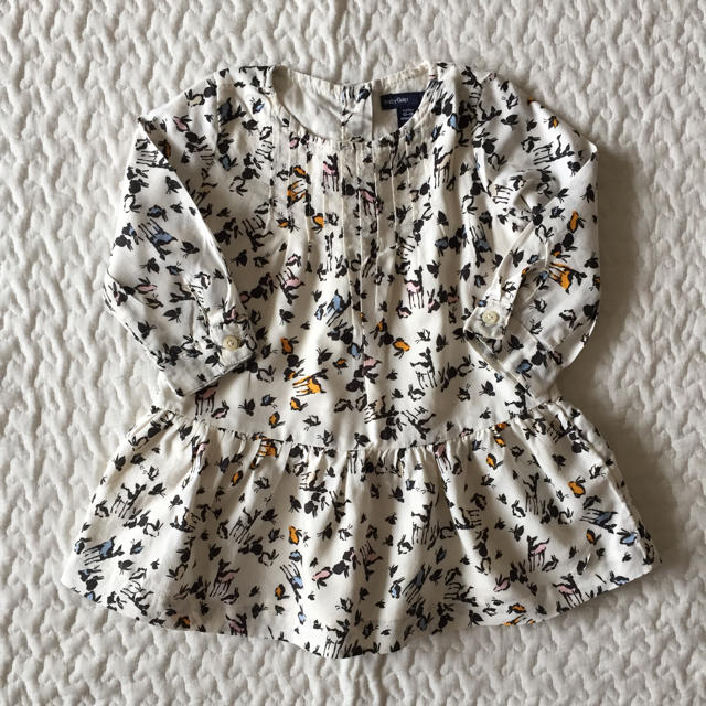 babyGAP(ベビーギャップ)のbaby GAP☆ アニマル柄ワンピース キッズ/ベビー/マタニティのキッズ服女の子用(90cm~)(ワンピース)の商品写真