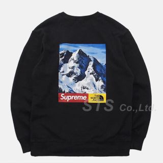 シュプリーム(Supreme)のLサイズ 黒 雪山 supreme×the north face(スウェット)