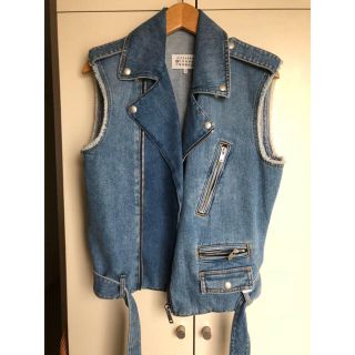 マルタンマルジェラ(Maison Martin Margiela)のデムナ様Maison Martin Margiela のデニムライダースベスト(ライダースジャケット)