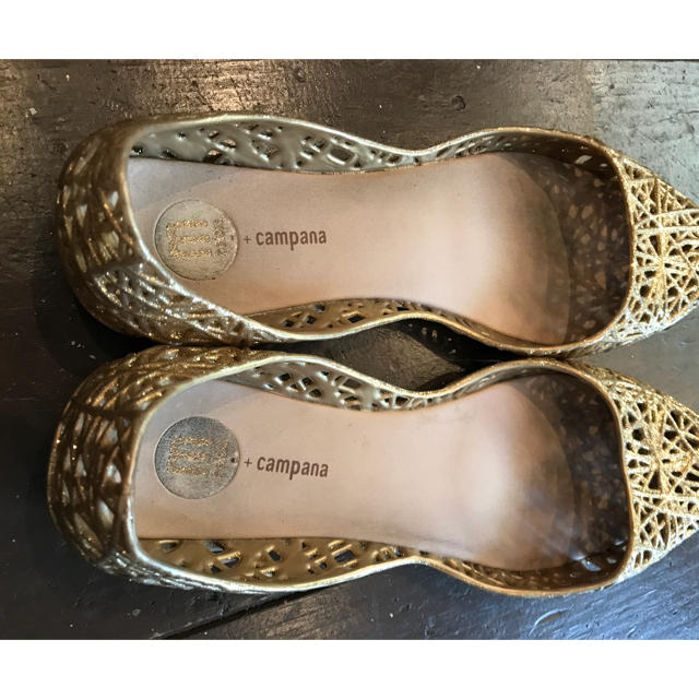 melissa(メリッサ)のmelissa campana ゴールドグリッター36 レディースの靴/シューズ(サンダル)の商品写真