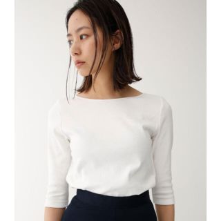 マウジー(moussy)のmoussy BASIC BORDER TOP ホワイト 完売(カットソー(長袖/七分))