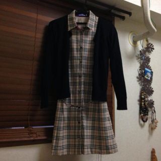 バーバリー(BURBERRY)の難あり バーバリー☆定番チェックワンピ(ひざ丈ワンピース)