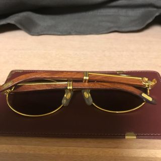 Cartier - カルティエ ウッド サングラス ヴィンテージ メガネ 希少の ...