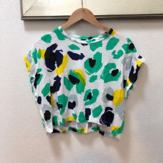 ザラ(ZARA)のZARA アニマルTシャツ サイズS カラフル半袖丸襟カットソー(Tシャツ(半袖/袖なし))