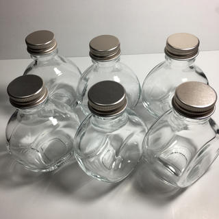 ハーバリウム用 ネコ瓶６本セット(プリザーブドフラワー)