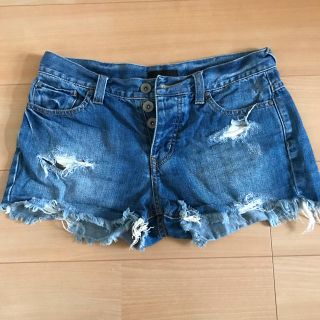 ジーナシス(JEANASIS)の優愛様専用【USED】JEANASIS ダメージ加工デニム ショートパンツ(ショートパンツ)