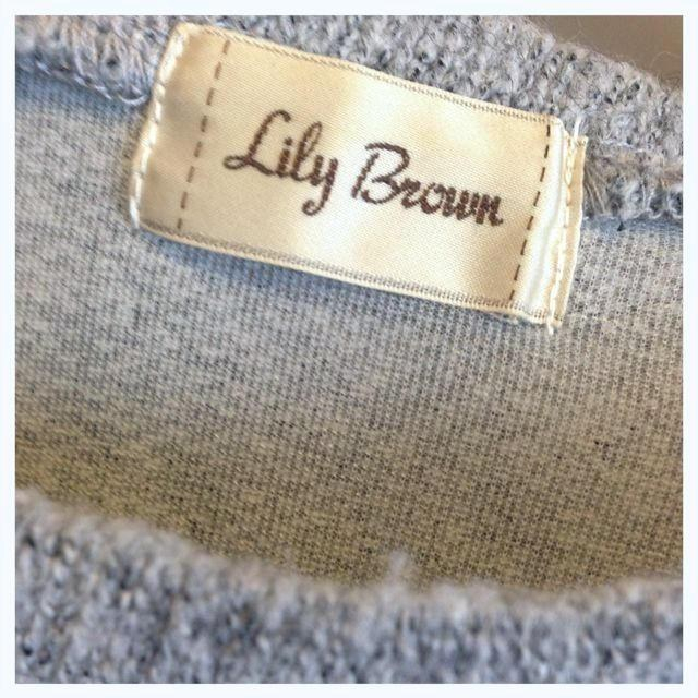 Lily Brown(リリーブラウン)のLilyBrownホールショルダーニット レディースのトップス(ニット/セーター)の商品写真