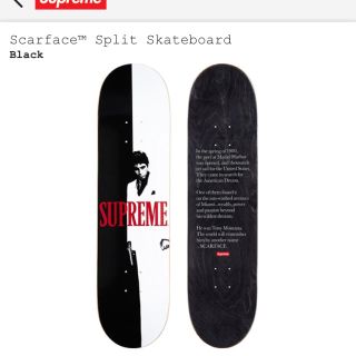 シュプリーム(Supreme)のSupreme Scar face Split Skateboard(スケートボード)