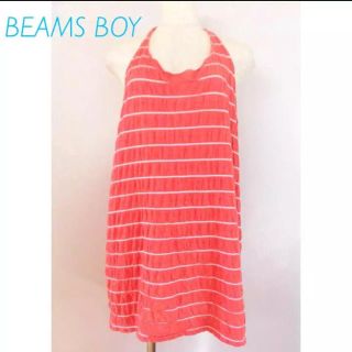 ビームスボーイ(BEAMS BOY)のBEAMS BOY ビームス ボーイ　ピンクチュニック丈ワンピース(ミニワンピース)